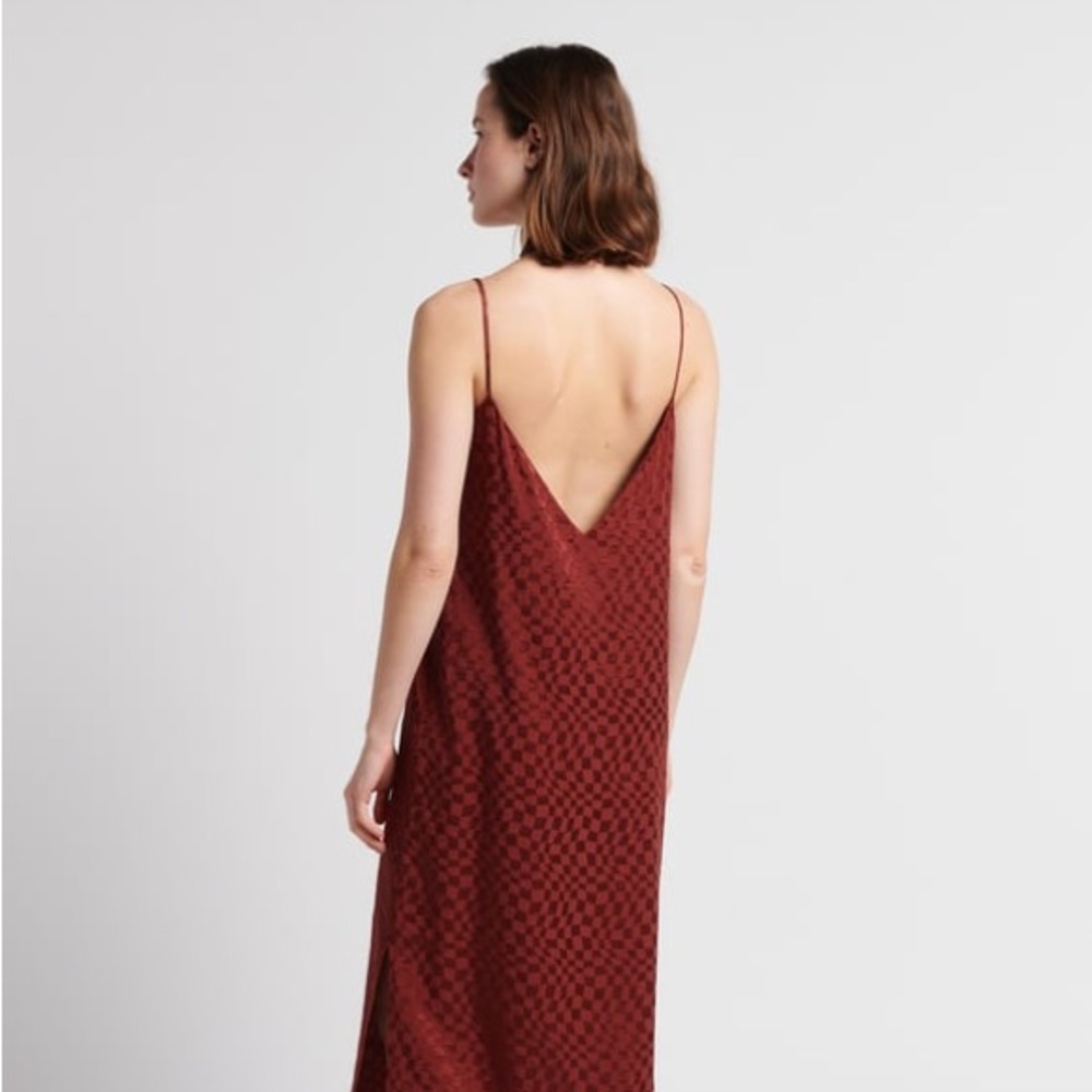 NWOT Rita Row Bisk Dress Burgu Checkered